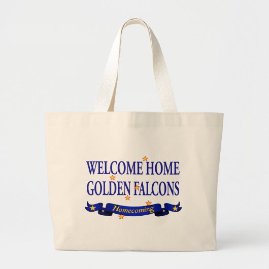 Welkom Home Golden Falcons Grote Tote Bag (Voorkant)