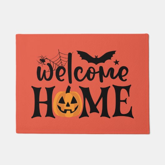 Welkom Home Halloween Deur Mat Vakantie Decor (Voorkant)