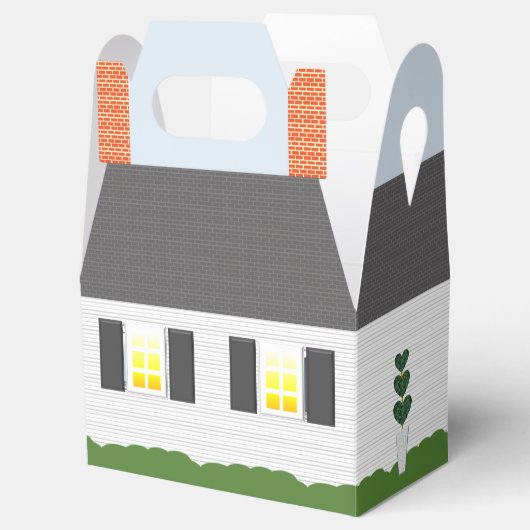 Welkom Home Houten Realtor Logo Groene Deur Bedankdoosjes (Geopend)