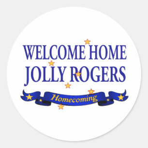Welkom Home Jolly Rogers Ronde Sticker