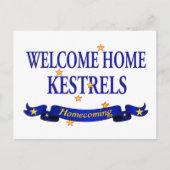 Welkom Home Kestrels Briefkaart (Voorkant)