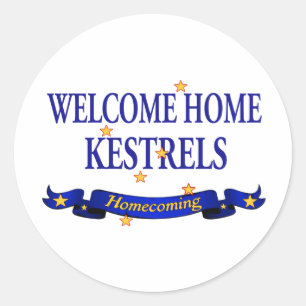 Welkom Home Kestrels Ronde Sticker
