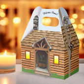 Welkom Home Log Cabin Realtor Gift Box Bedankdoosjes