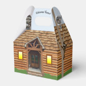 Welkom Home Log Cabin Realtor Gift Box Bedankdoosjes (Achterkant)