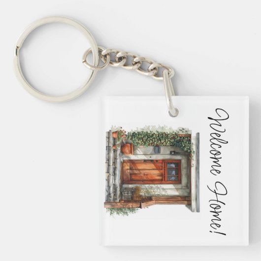 Welkom Home Makelaar Gift Sleutelhanger (Voorkant)
