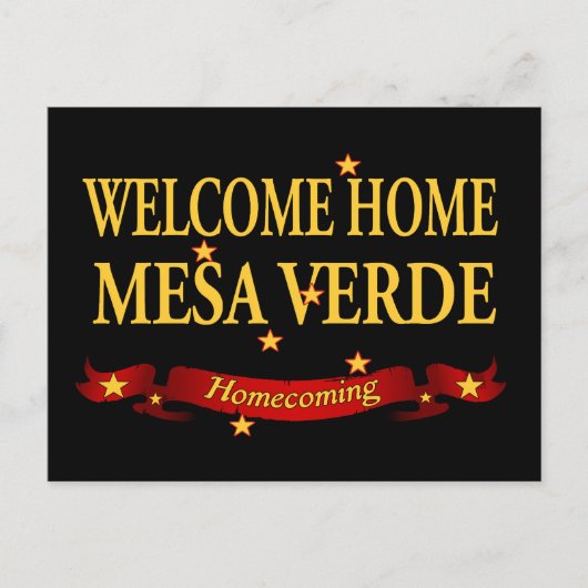 Welkom Home Mesa Verde Briefkaart (Voorkant)