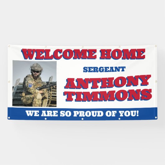 Welkom Home Militaire Banner (Horizontaal)