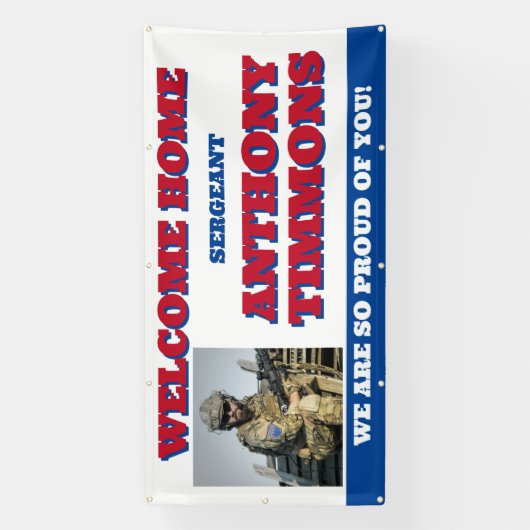 Welkom Home Militaire Banner (Verticaal)