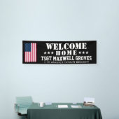 Welkom Home Militaire Banner met de Vlag van de VS (Beurs)