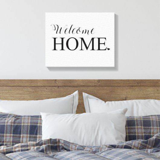 Welkom Home Muur Canvas (Insitu (Slaapkamer))