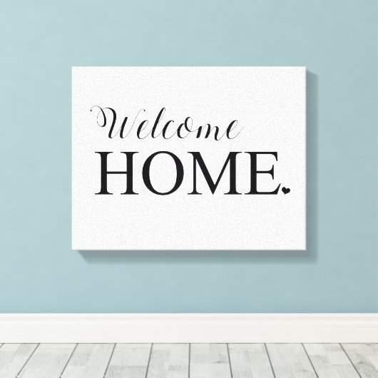 Welkom Home Muur Canvas (Insitu (Houten vloer))