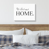 Welkom Home Muur Canvas Afdruk (Insitu (Slaapkamer))