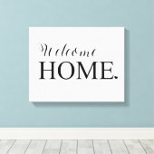 Welkom Home Muur Canvas Afdruk (Insitu (Houten vloer))