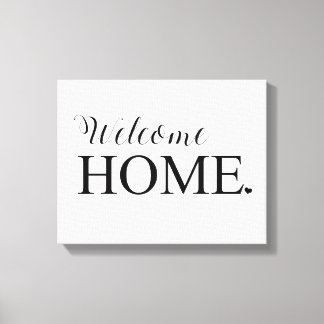 Welkom Home Muur Canvas Afdruk