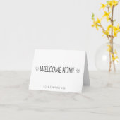 Welkom Home Nieuwe huiseigenaar Vastgoed Kaart (Gele Bloem)