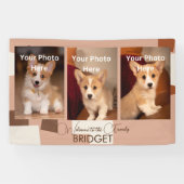 Welkom Home Nieuwe Puppy, Puppy Douche Spandoek (Horizontaal)