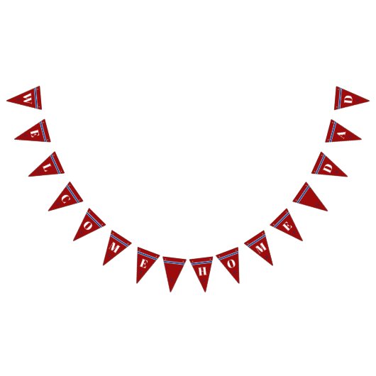 Welkom Home Papa Classic Nautisch Anker Stripes Vlaggetjes (Alle)