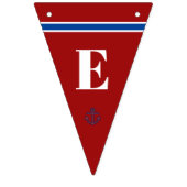 Welkom Home Papa Classic Nautisch Anker Stripes Vlaggetjes (Tweede vlag)