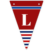 Welkom Home Papa Classic Rood Wit Blauw Strepen Vlaggetjes (Derde vlag)