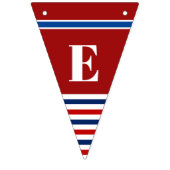 Welkom Home Papa Classic Rood Wit Blauw Strepen Vlaggetjes (Tweede vlag)