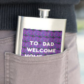 WELKOM HOME PAPA KLEUR PAARSE GEMENGD FLACON (Voorbeeld)