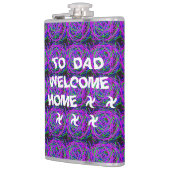 WELKOM HOME PAPA KLEUR PAARSE GEMENGD HEUPFLES (Links)