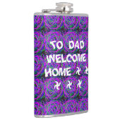 WELKOM HOME PAPA KLEUR PAARSE GEMENGD HEUPFLES (Rechts)