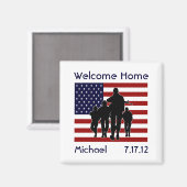 Welkom Home Personalized Magnet Favor (Voorkant / Achterkant)