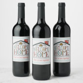 Welkom Home Real Estate Client Wine Label Cadeaubo Wijn Etiket (Flessen)