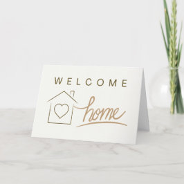 Welkom Home Realtor Client Minimalist Elegant Bedankkaart