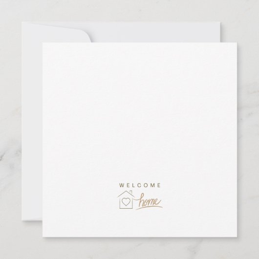 Welkom Home Realtor Gefeliciteerd Minimalist (Achterkant)