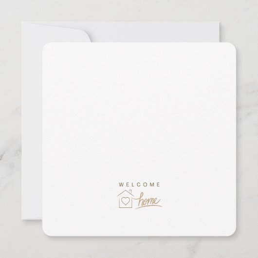 Welkom Home Realtor Gefeliciteerd Minimalist (Achterkant)