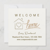 Welkom Home Realtor Gefeliciteerd Minimalist (Voorkant)