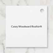 Welkom Home Realtor Gepersonaliseerd Bedankjes Labels (Achterkant)