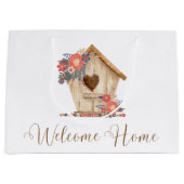 Welkom Home Realtor Gepersonaliseerd Groot Cadeauzakje (Voorkant)