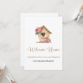 Welkom Home Realtor Gepersonaliseerd Kaart (Voorkant / Achterkant in situ)