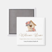 Welkom Home Realtor Gepersonaliseerd Magneet (Voorkant / Achterkant)