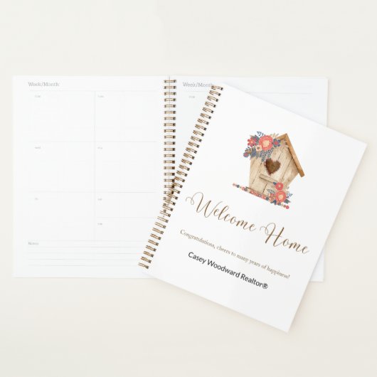 Welkom Home Realtor Gepersonaliseerd Planner (Display)