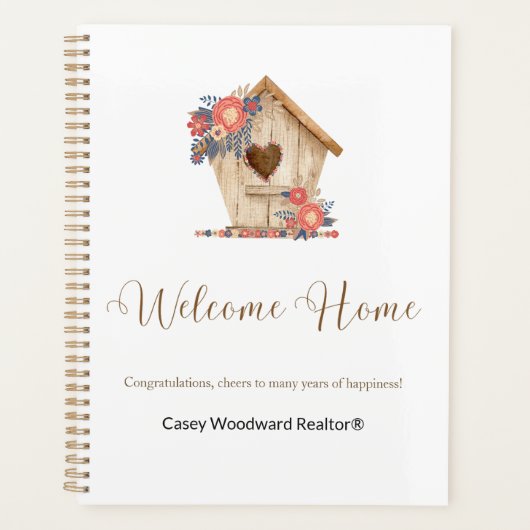 Welkom Home Realtor Gepersonaliseerd Planner (Voorkant)