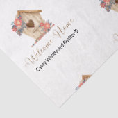 Welkom Home Realtor Gepersonaliseerd Tissuepapier (Detail)