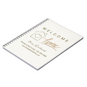 Welkom Home Realtor Marketing Minimalist Elegant Notitieboek (Linkerzijde)
