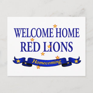 Welkom Home Red Lions Briefkaart