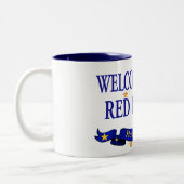 Welkom Home Red Rippers Tweekleurige Koffiemok (Links)