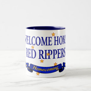 Welkom Home Red Rippers Tweekleurige Koffiemok