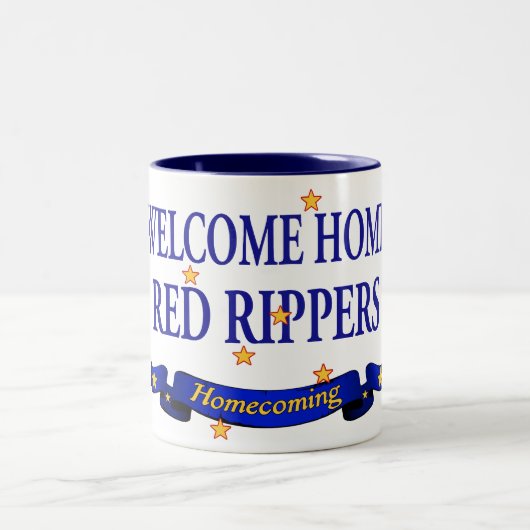 Welkom Home Red Rippers Tweekleurige Koffiemok (Center)