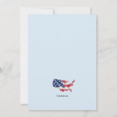 Welkom Home Red White en Blue Kaart (Achterkant)