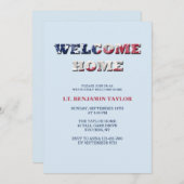 Welkom Home Red White en Blue Kaart (Voorkant / Achterkant)