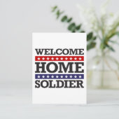 Welkom Home Soldaat Briefkaart (Staand voorkant)