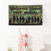 Welkom Home Soldaat | Militaire Camouflage Spandoek (Insitu)