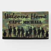 Welkom Home Soldaat | Militaire Camouflage Spandoek (Horizontaal)